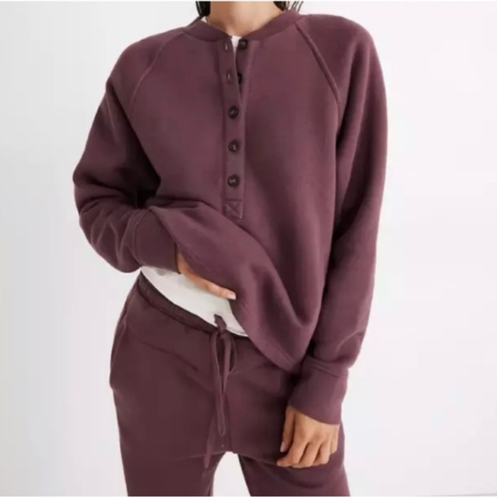 Madewell MWL Henley sweatshirt XL